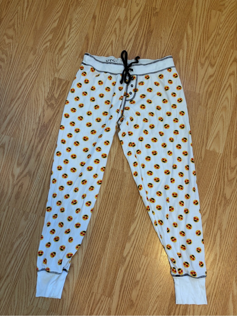 PJ Salvage smiley 😍 emoji pajama bottoms size medium joggers